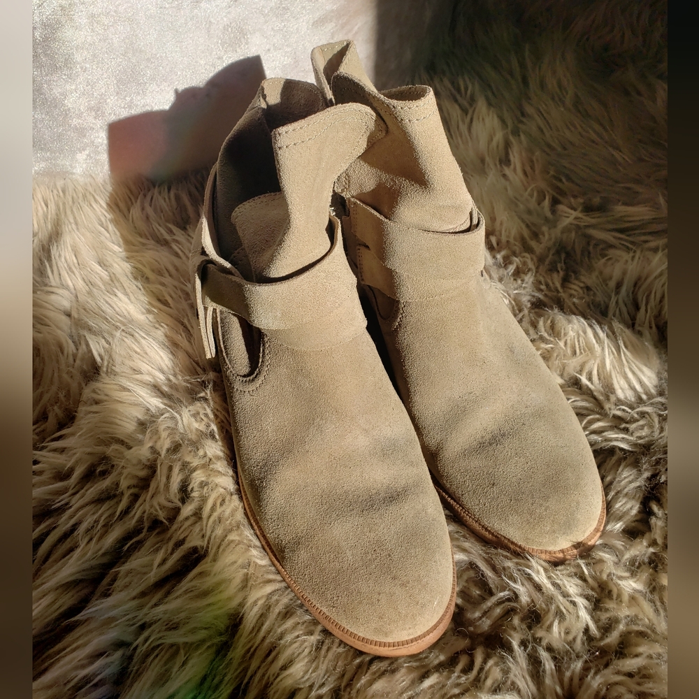 UGG Tan Suede Heeled Boots